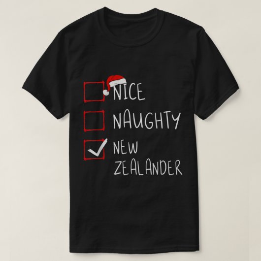 Nice Nieuw-Zeeland Nieuw-Zeelander Kerstmis H T-shirt (Design voorkant)