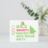 Nice of Naughty Briefkaart (Staand voorkant)