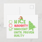 Nice of Naughty Briefkaart (Voorkant / Achterkant)