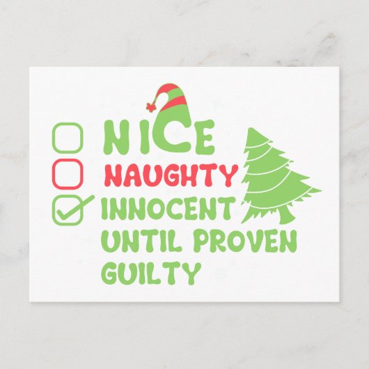 Nice of Naughty Briefkaart (Voorkant)