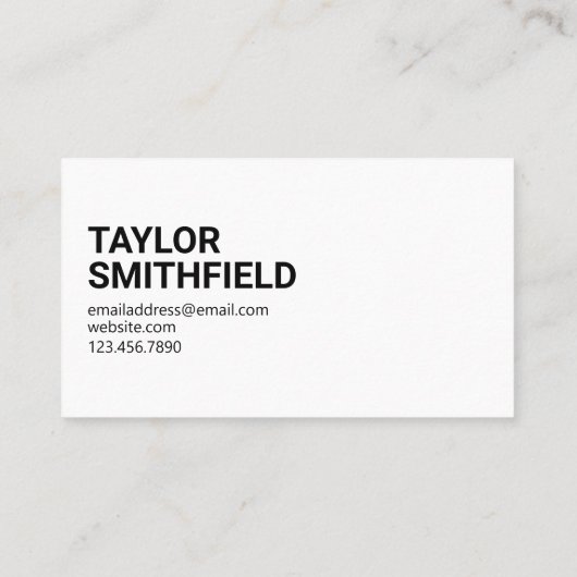 NICE OM JE TE ontmoeten Visitekaartje (Achterkant)