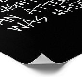 Nice Ondeugend Een poging werd gemaakt Kerstlijst  Poster (Hoek)