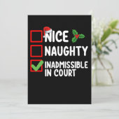 Nice ontoelaatbaar in kerstlijst van het Hof Kaart (Staand voorkant)