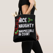 Nice ontoelaatbaar in kerstlijst van het Hof Tote Bag (Dichtbij)