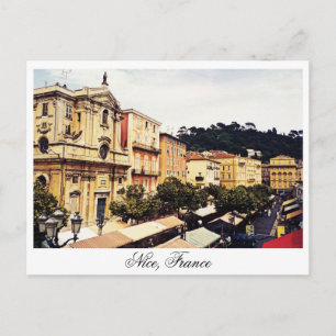 Nice, open markt, Provence France Briefkaart