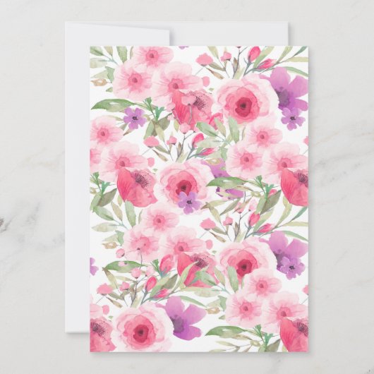 Nice pastel colored illustration of kaart (Achterkant)