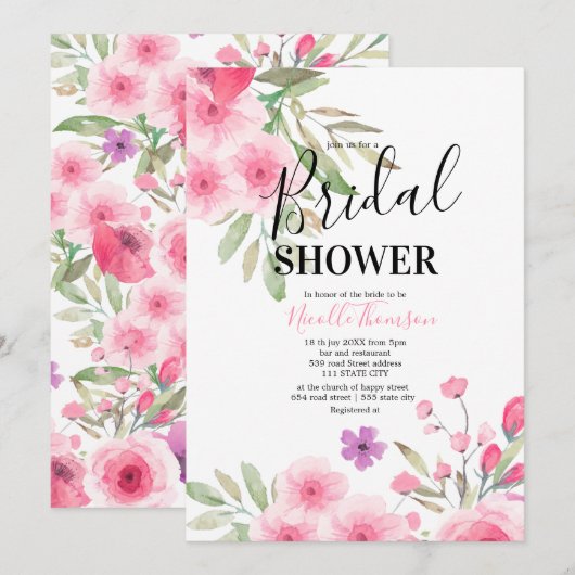 Nice pastel colored illustration of kaart (Voorkant / Achterkant)