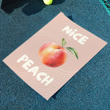 Nice Peach | Badkamerprint | Trendy kunst aan de m
