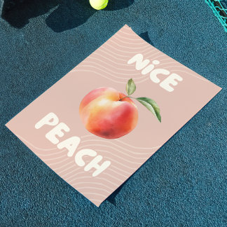 Nice Peach | Badkamerprint | Trendy kunst aan de m Poster