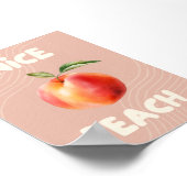 Nice Peach | Badkamerprint | Trendy kunst aan de m Poster (Hoek)