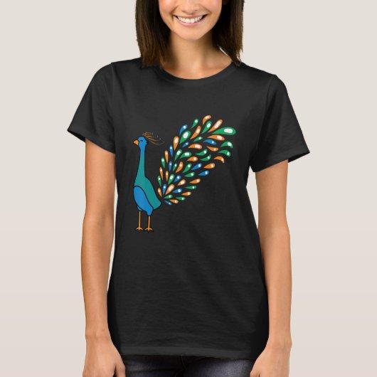 Nice Peacock Caretaker T-shirt (Voorkant)