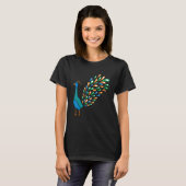 Nice Peacock Caretaker T-shirt (Voorkant volledig)