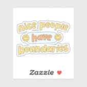Nice people have boundaries sticker (Vel)