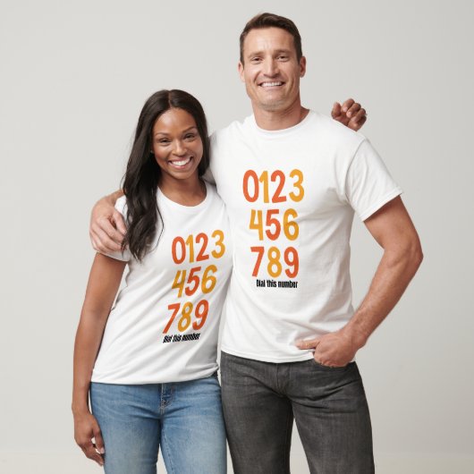 nice phone number t-shirt (Unisex)
