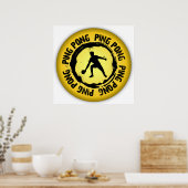 Nice Ping Pong Seal Poster (Keuken)