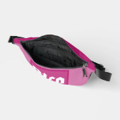 Nice Pink Box Typography Fanny Pack Heuptasje (Open)