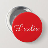 Nice & Pretty: Red Ronde Button 7,6 Cm (Voorkant /achterkant)