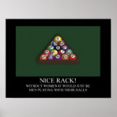 NICE RACK Billiards Pool Poster (Voorkant)