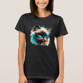 Nice Ragdoll Cat Face T-shirt (Voorkant)