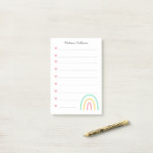 nice rainbow post-it® notes (Op bureau)
