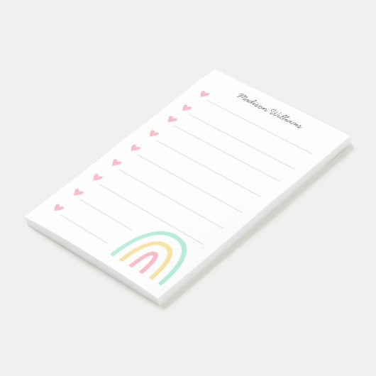 nice rainbow post-it® notes (Schuin)