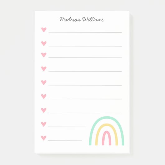 nice rainbow post-it® notes (Voorkant)