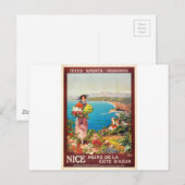  Nice Reine Cote D'Azur Briefkaart (Voorkant / Achterkant)