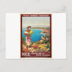  Nice Reine Cote D'Azur Briefkaart