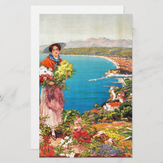 Nice Reine Cote D'Azur Briefpapier (Voorkant / Achterkant)