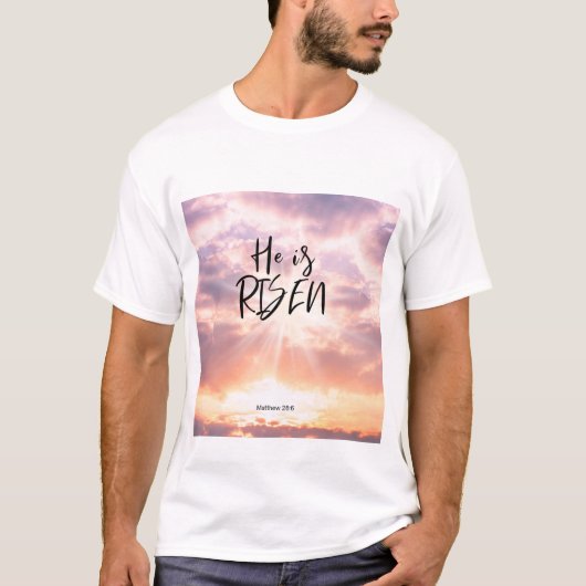 Nice risen design  t-shirt (Voorkant)