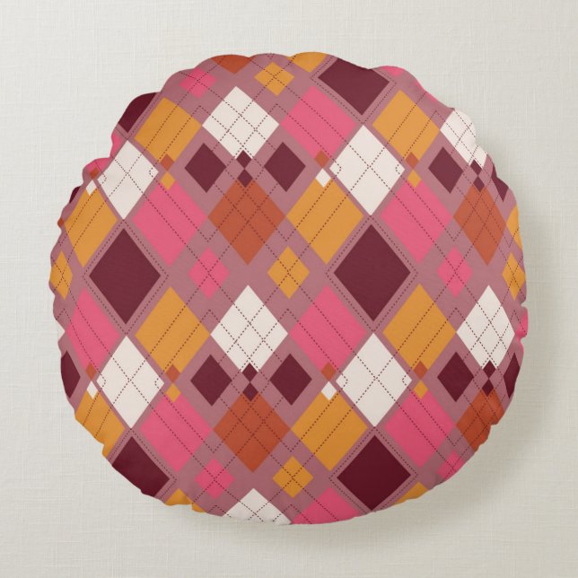Nice Round Pillow Design  Rond Kussen (Voorkant)