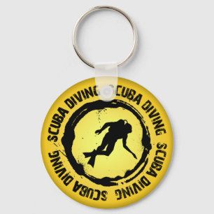 Nice Scuba-duikzegel Sleutelhanger