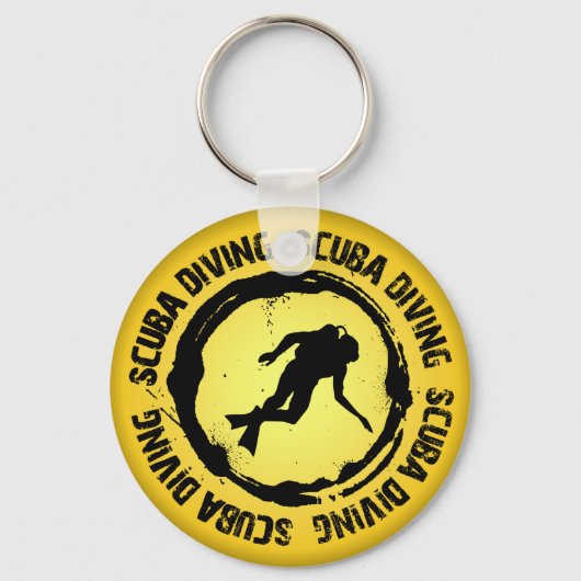 Nice Scuba-duikzegel Sleutelhanger (Voorkant)
