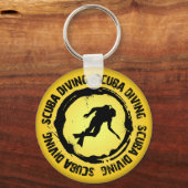 Nice Scuba-duikzegel Sleutelhanger (Voorkant)