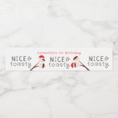 Nice S'mores Marshmallows Kids Xmas Birthday Party Waterfles Etiket (Enkel label)