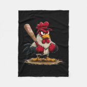 Nice Srt Rooster Look For Baseball And Bat Lovers  Fleece Deken (Voorkant)