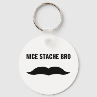 Nice Stache Bro Sleutelhanger