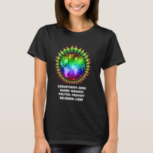 Nice tegen racisme vluchtelingen Welkom T-shirt