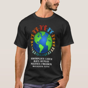 Nice tegen racisme vluchtelingen Welkom T-shirt