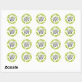 Nice Tennis Emblem Ronde Sticker (Vel)