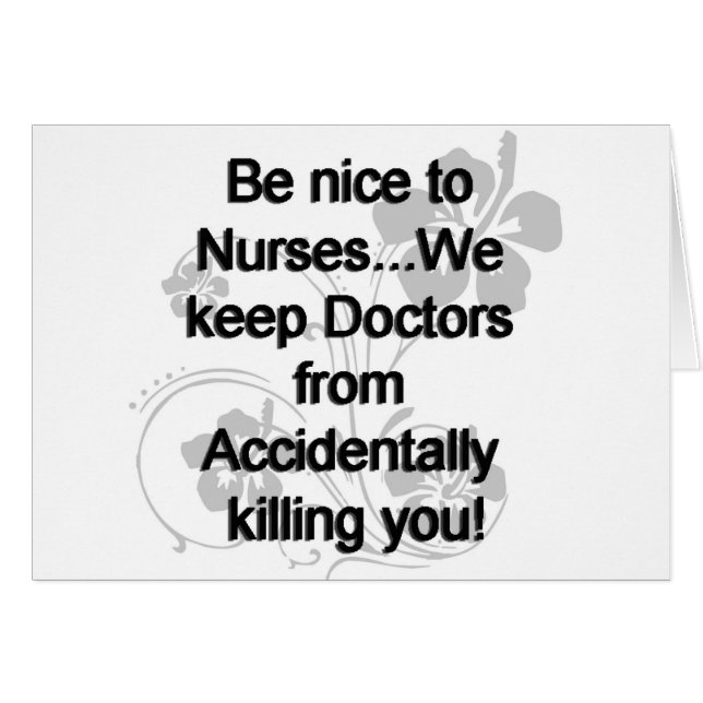 NICE TO NURSES (Voorkant Horizontaal)