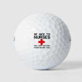 NICE TO NURSES GOLFBALLEN (Voorkant)