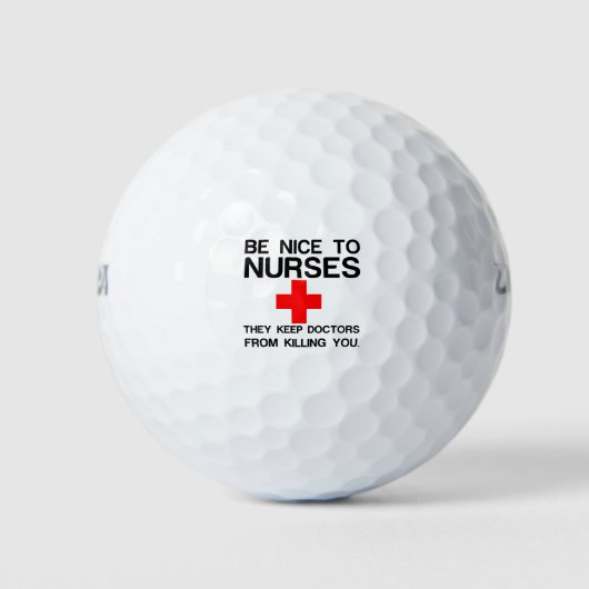 NICE TO NURSES GOLFBALLEN (Voorkant)