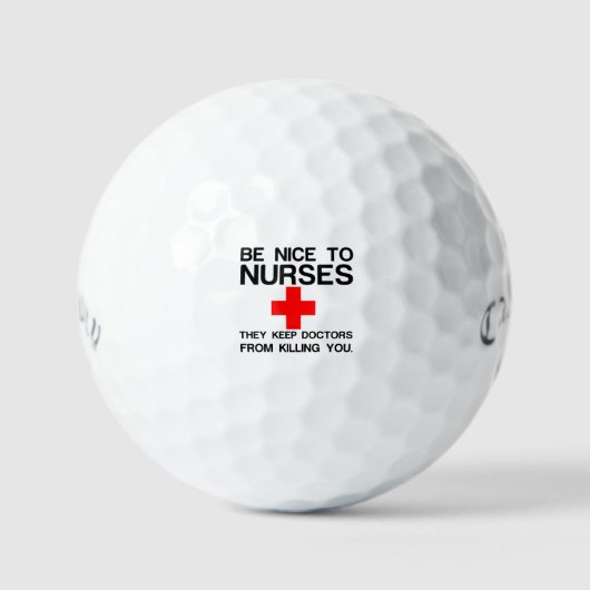 NICE TO NURSES GOLFBALLEN (Voorkant)
