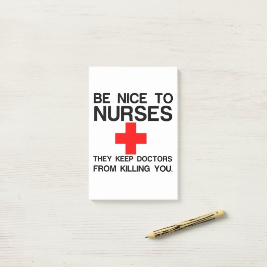 NICE TO NURSES POST-IT® NOTES (Op bureau)