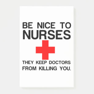 NICE TO NURSES POST-IT® NOTES