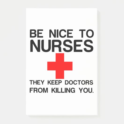 NICE TO NURSES POST-IT® NOTES (Voorkant)