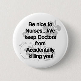 NICE TO NURSES RONDE BUTTON 5,7 CM