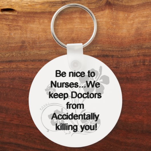 NICE TO NURSES SLEUTELHANGER (Voorkant)