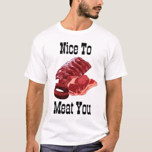 "NICE TO VLEES JOU!" / Grill Humor T-shirt